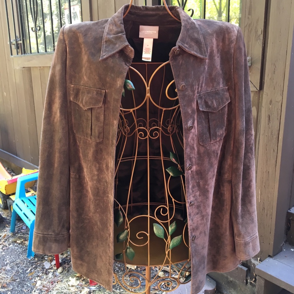Liz Claiborne Brown Suede Jacket
